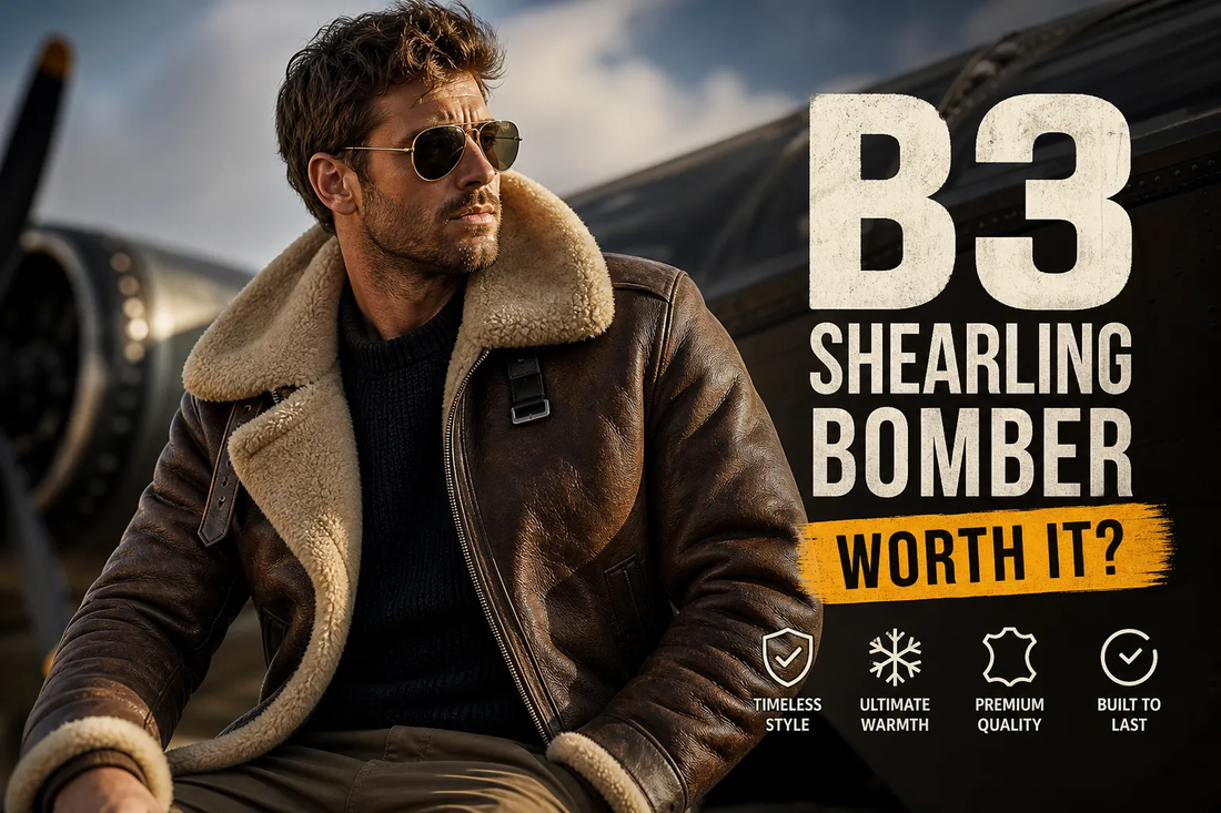 b3 shearling bomber guide