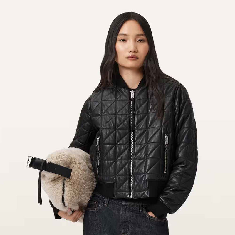 Quilted Jacket in Black