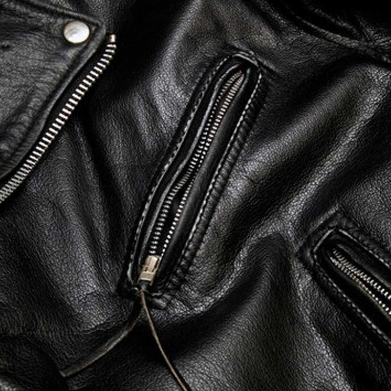 Mens Black Leather Jacket