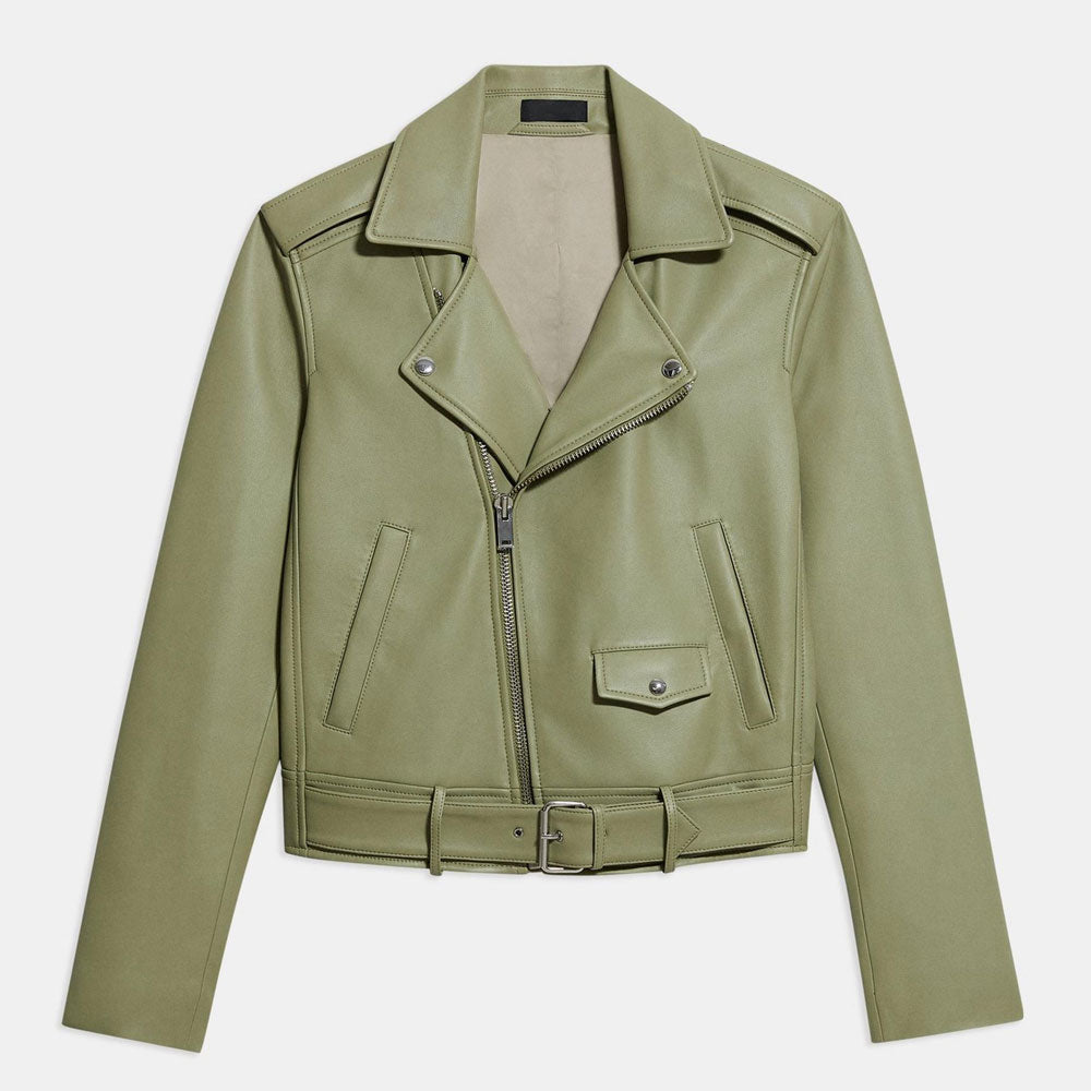 women biker leather jacket