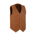 Men's Western Plain Side Leather Vest – Original Leather Vest