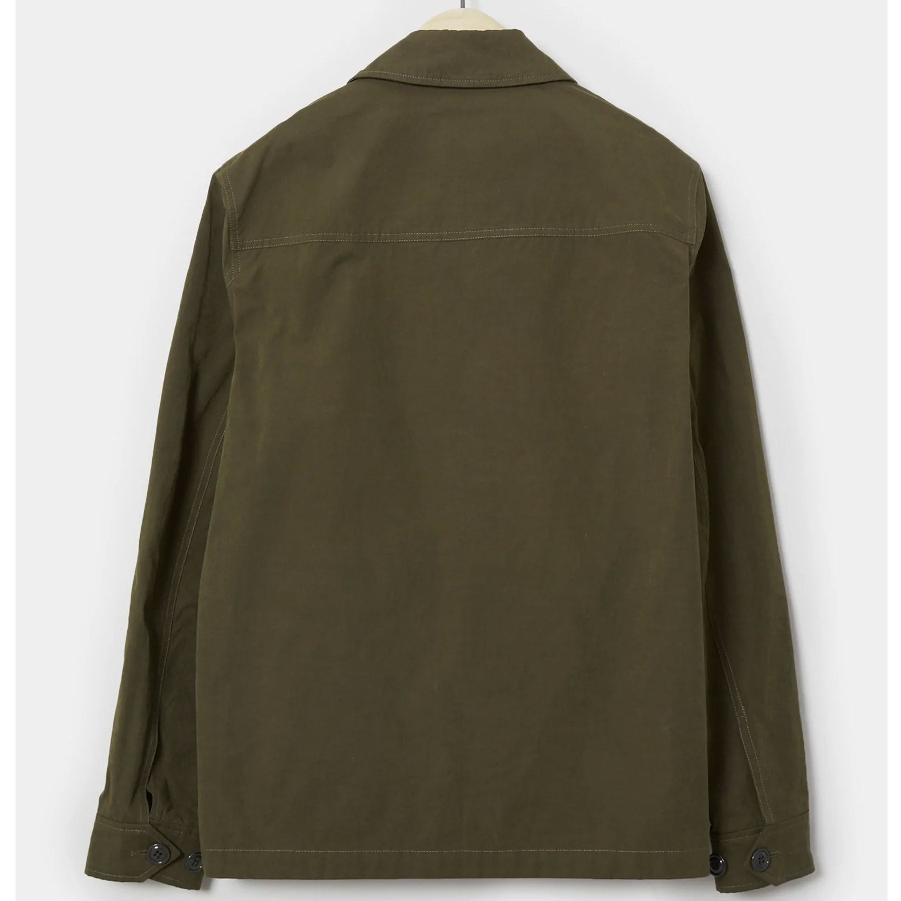 Green jacket on a white background