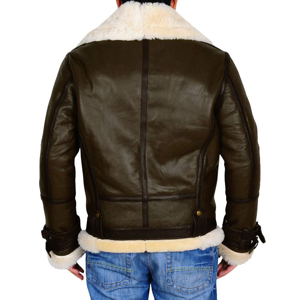 brown shearling jacket
