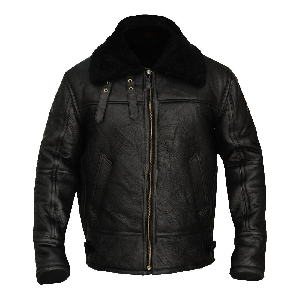 Black shearling jacket