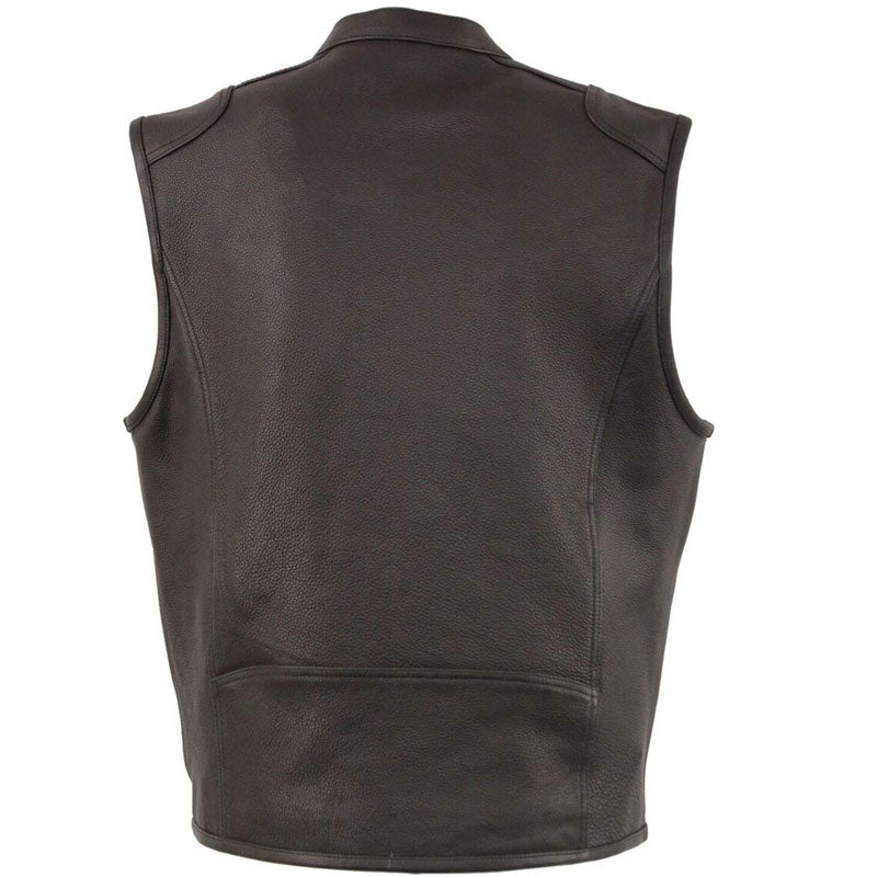 Men's Black Cool-Tec Leather Vest – Concealed Carry
