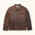 Men Brown Goat Leather Jacket