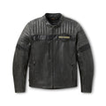 Harley-Davidson leather jacket on a white background