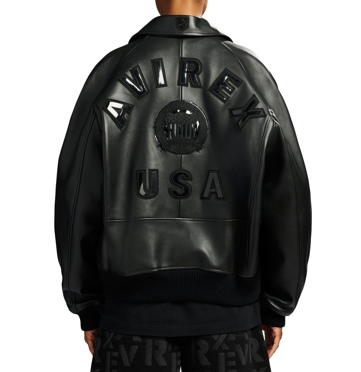 avirex leather jacket back