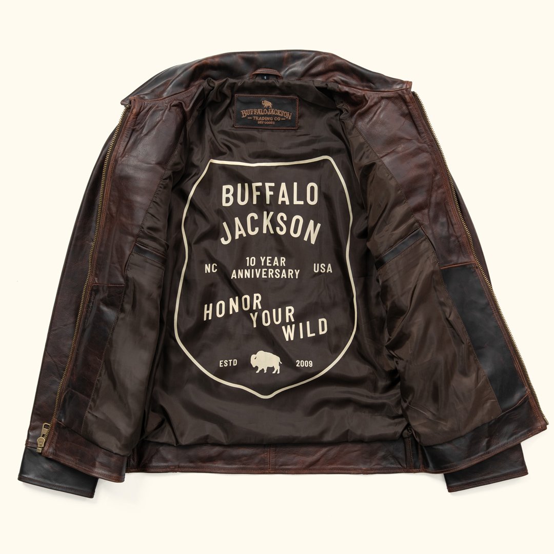 Men Brown Legacy Cow Leather Jacket
