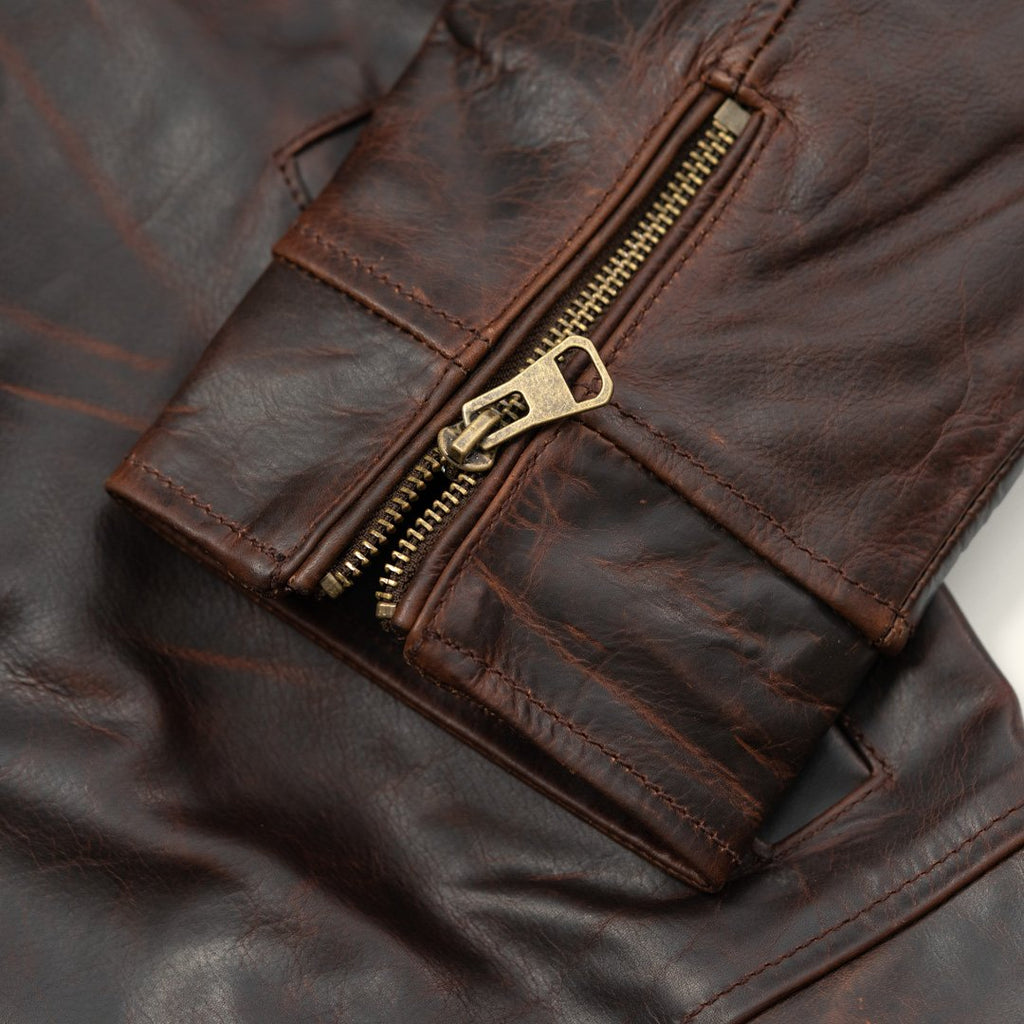Men Brown Legacy Cow Leather Jacket