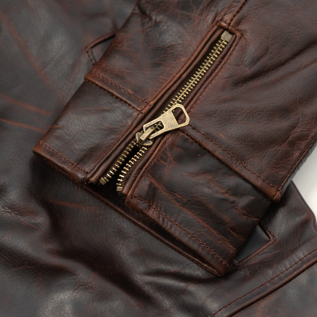 Men Brown Legacy Cow Leather Jacket