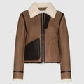 b3 flight bomber leather jacket for women