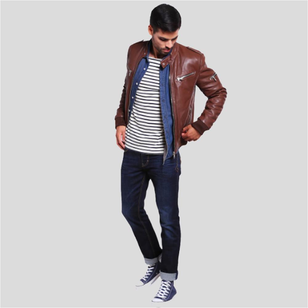 Men's Classic Leather Jacket