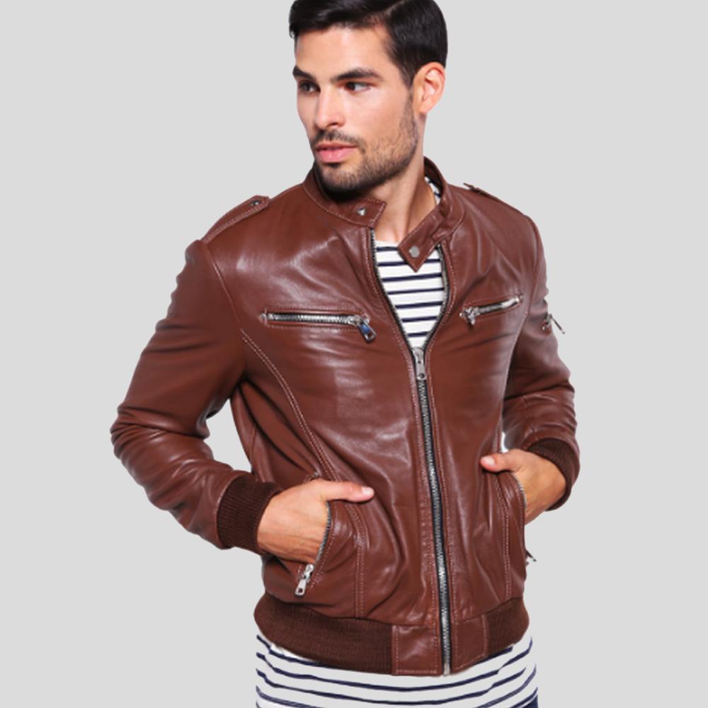 Men's Classic Leather Jacket