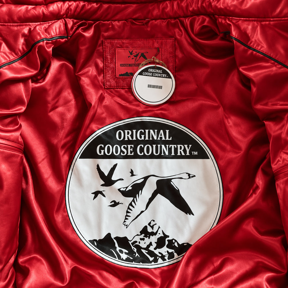 interior printing of goose country jacket