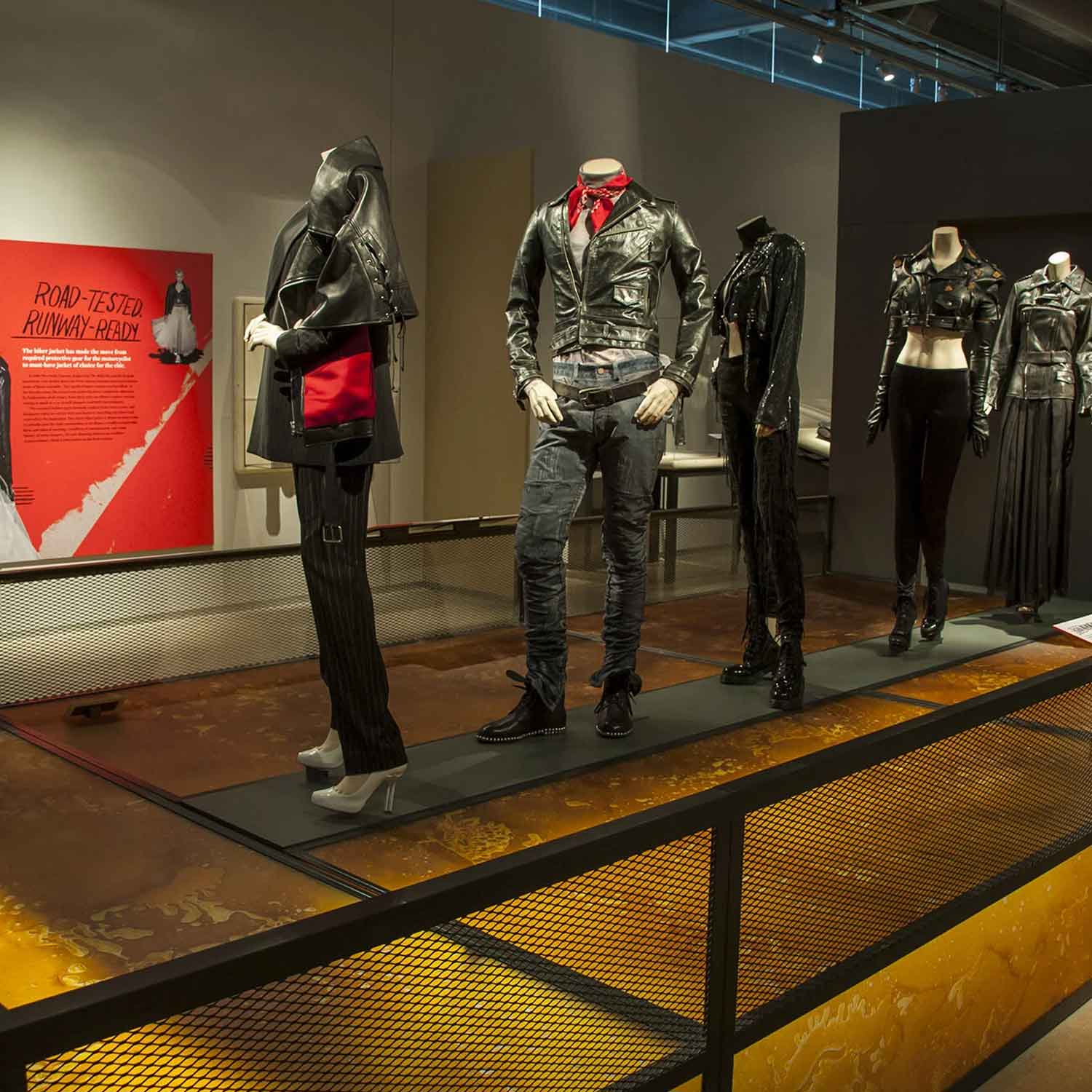 exhibition of leather jackets