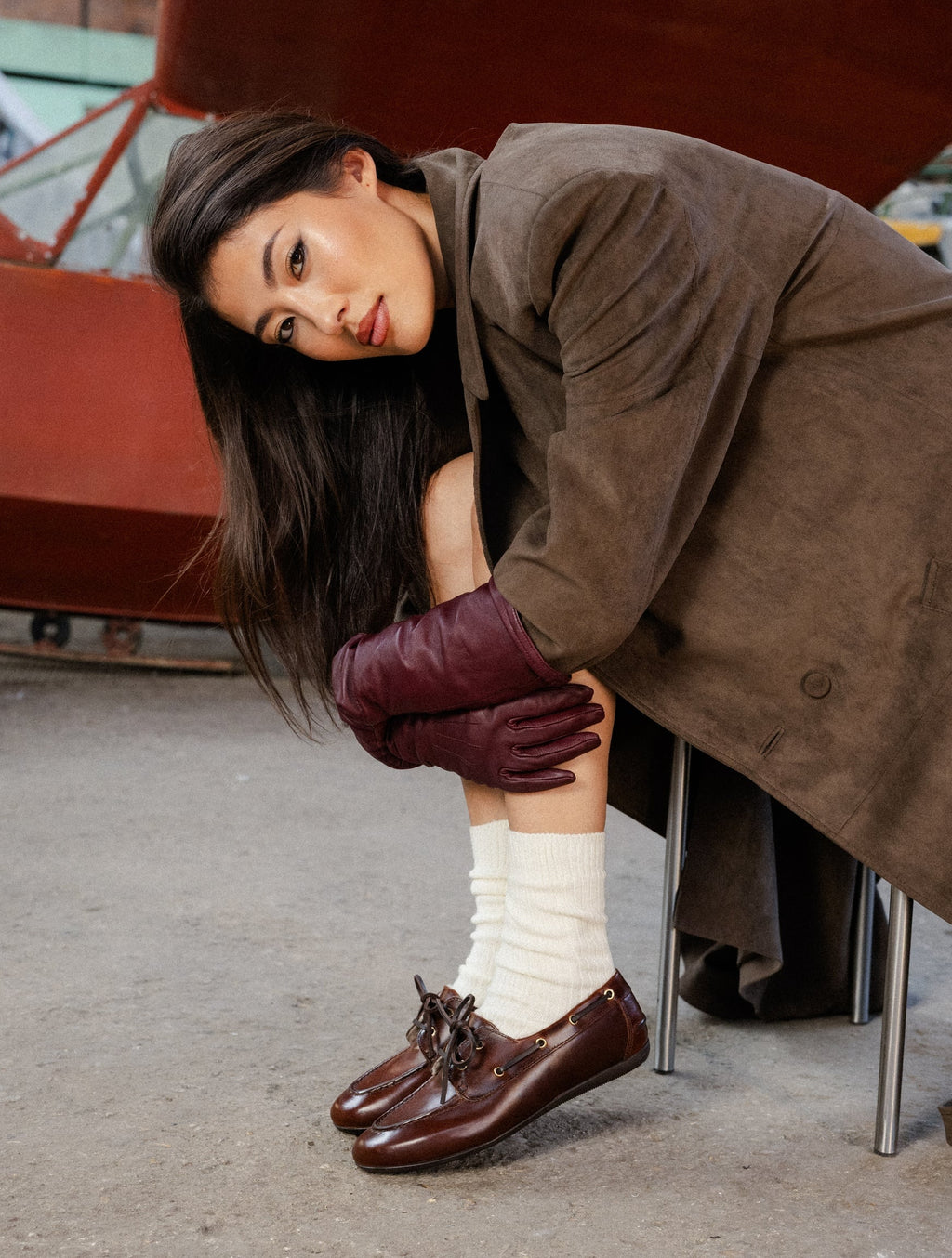 women leather shoes
